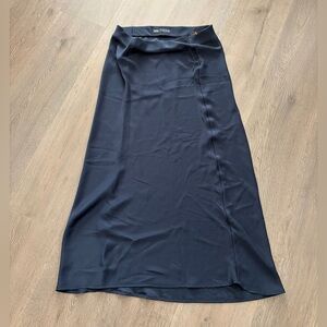 Zara Navy Maxi Skirt